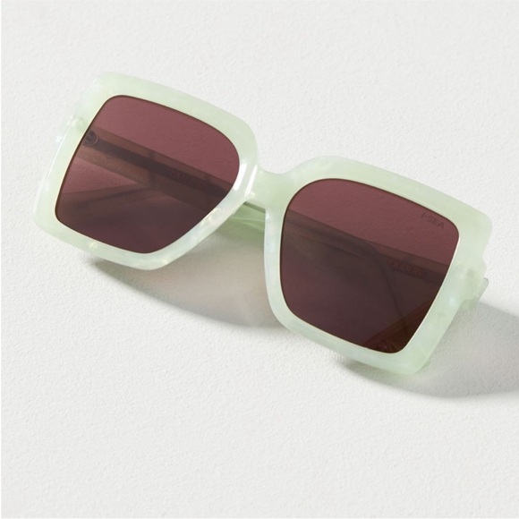 I-SEA Tailor Oversized Square Sunglasses Polarized Anthropologie NEW - Picture 1 of 6